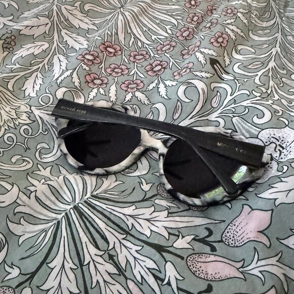 Michael Kors Round Black & White Marble Sunglasses - Picture 2 of 5